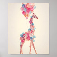 Giraffe with Balloons 🎈