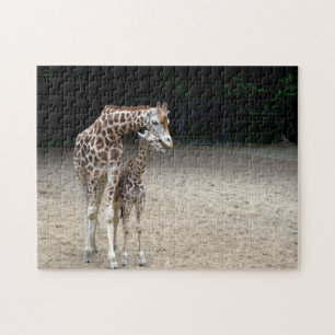 Giraffe with child jigsaw puzzle