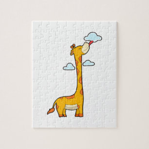 Giraffe with Clouds Jigsaw Puzzle