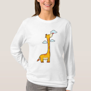 Giraffe with Clouds T-Shirt