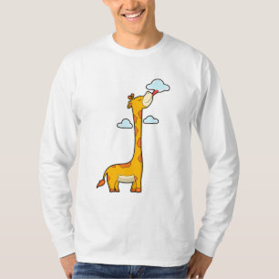 Giraffe with Clouds T-Shirt