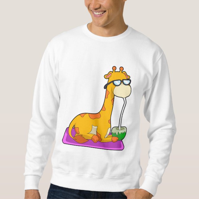 Giraffe with Coconut Sweatshirt (Front)