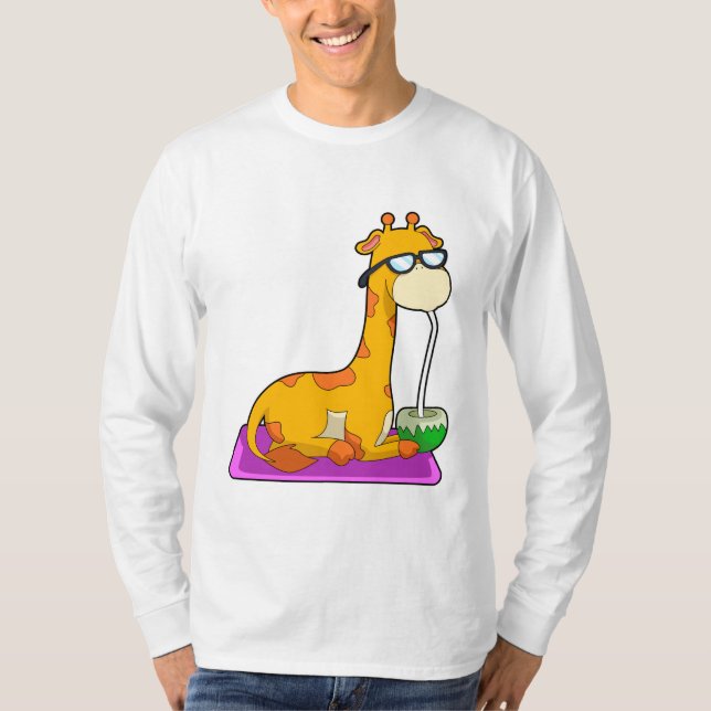 Giraffe with Coconut T-Shirt (Front)