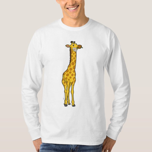 Giraffe with Daisy T-Shirt (Front)