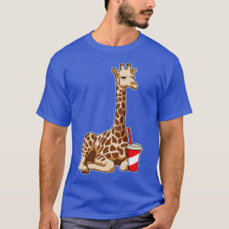 Giraffe with Drink T-Shirt