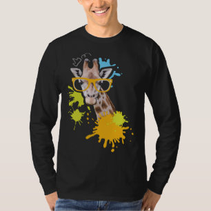 Giraffe with Glasses I Animal I Giraffes T-Shirt