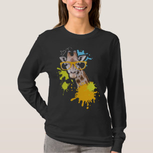 Giraffe with Glasses I Animal  I Giraffes T-Shirt