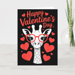 Giraffe With Heart Gles Love Celebration Valentine Card