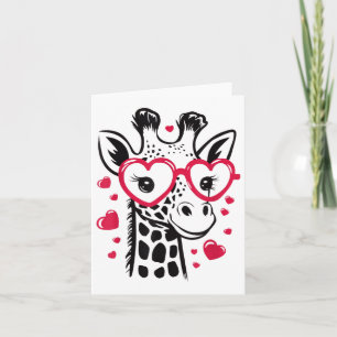 Giraffe With Heart Gles Love Celebration Valentine Card