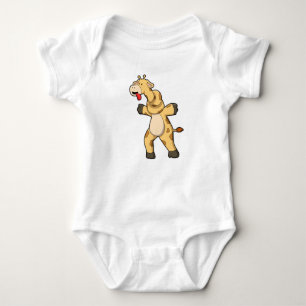Giraffe with Knot in Neck Baby Bodysuit