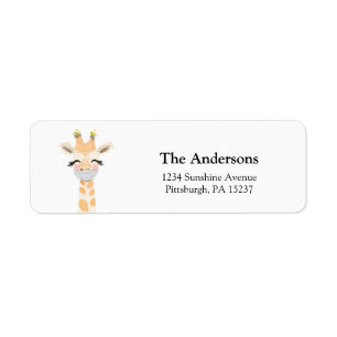 Giraffe with Mask Return Address