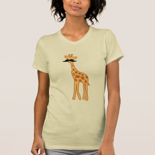 Giraffe with moustache T-Shirt