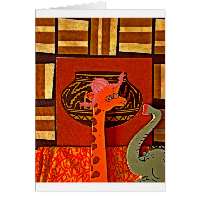 Giraffe with Muffin: A Cute African Design (Front)
