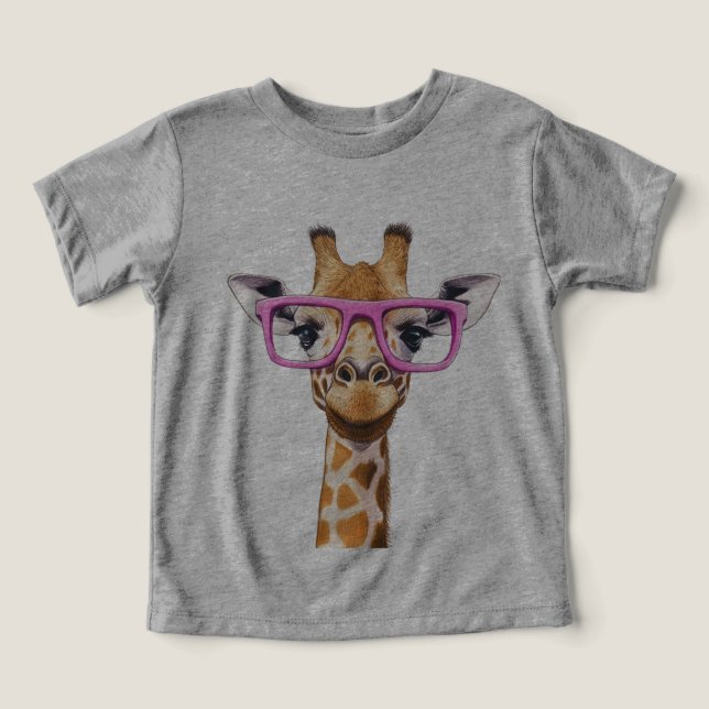 Giraffe with Pink Glasses  (Design Front)