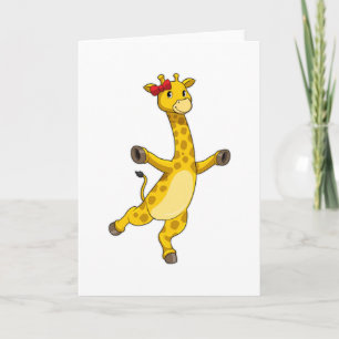 Giraffe with Ribbon Card