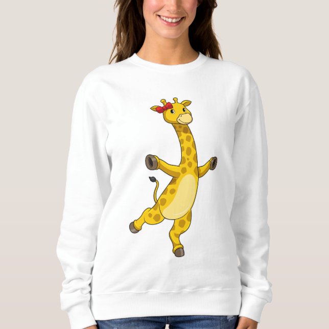 Giraffe with Ribbon Sweatshirt (Front)