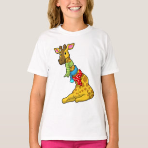 Giraffe with Scarf T-Shirt