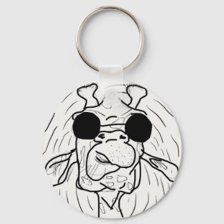 Giraffe with sunglass key ring