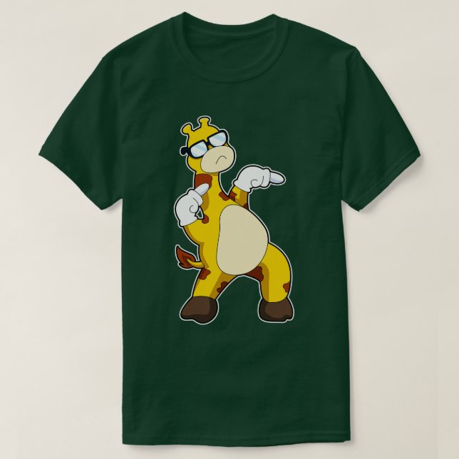 Giraffe with Sunglasses 1 T-Shirt (Design Front)