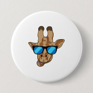 Giraffe with Sunglasses 7.5 Cm Round Badge