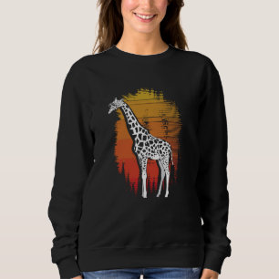 Giraffe with Sunglasses Cute Animal for Men Women Sweatshirt