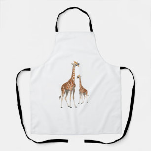 Giraffe with Sunglasses Jungle Safari Animal Giraf Apron