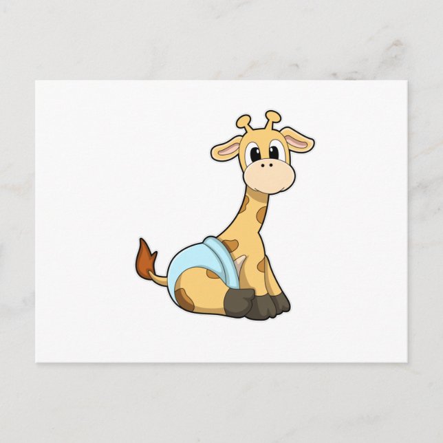 Giraffe with Underpants Postcard (Front)