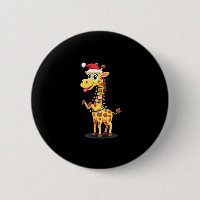 Giraffe Xmas Lighting Funny Santa Giraffe Christma