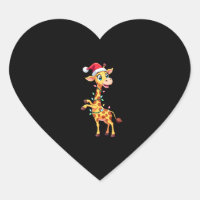 Giraffe Xmas Lighting Funny Santa Giraffe Christma