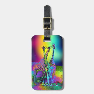 Giraffes 2 Options Luggage Tag