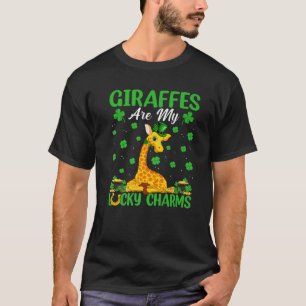 Giraffes Are My Lucky Charms Giraffe St. Patrick's T-Shirt