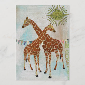 Giraffes Baby Shower Sunshine Invitation