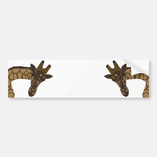 Giraffes Bumper Sticker (Front)