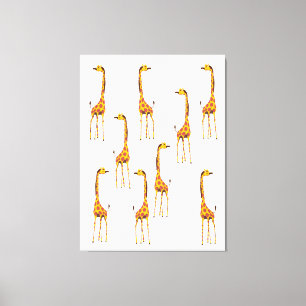 Giraffes Canvas Print