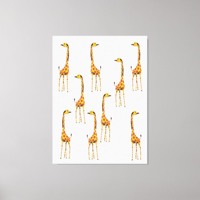 Giraffes Canvas Print (Front)