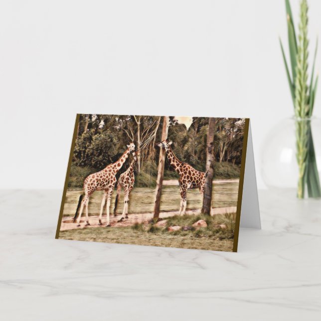 Giraffes Card (Front)