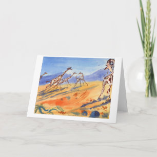 Giraffes Card