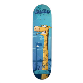 Giraffes custom skateboard. My giraffes are big... Skateboard