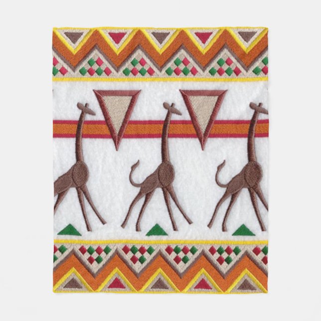 Giraffes in Africa Blanket (Front)