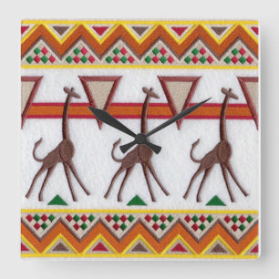 Giraffes in Africa Wall Clock