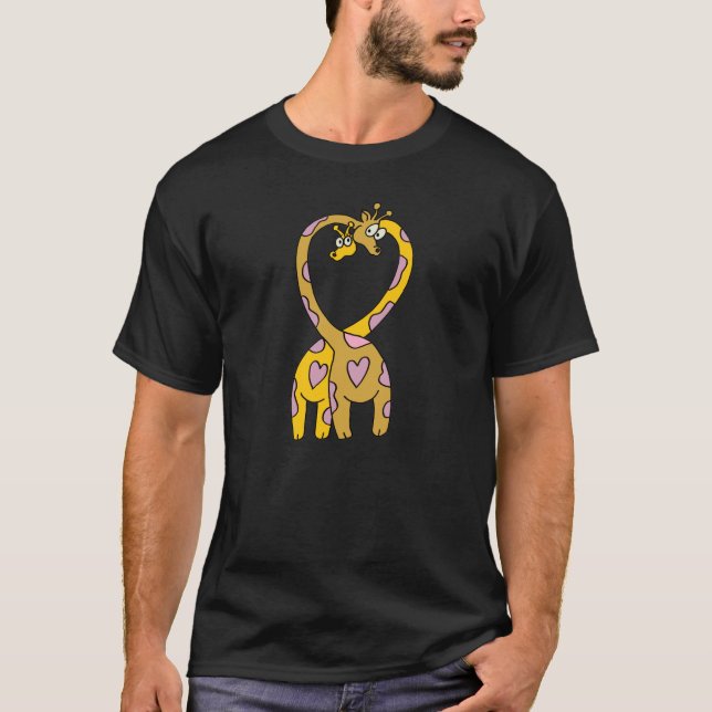 giraffes in love T-Shirt (Front)
