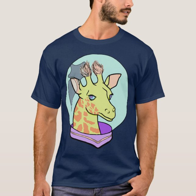 giraffes (IN SPACE) T-Shirt (Front)