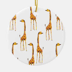 Giraffes Jigsaw Puzzle Ceramic Tree Decoration