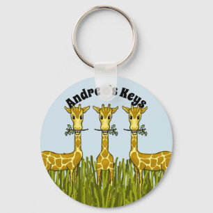 Giraffes Key Chain