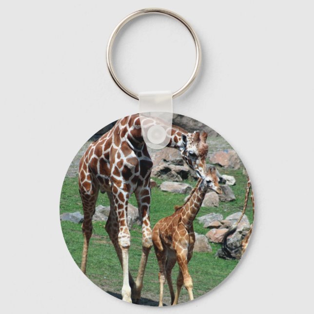 Giraffes Key Ring (Front)