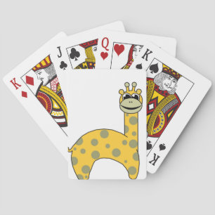 Giraffes Playing Cards