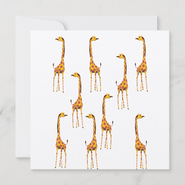 Giraffes Postcard (Front)