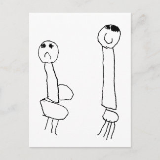 Giraffes Postcard