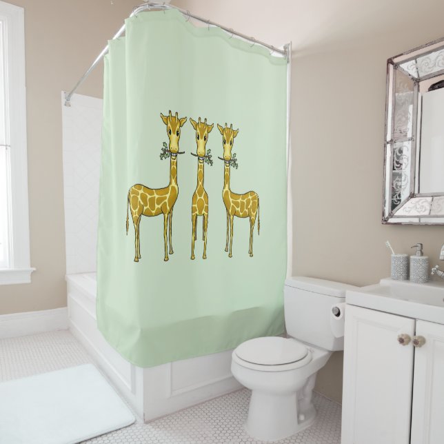Giraffes Shower Curtain (In Situ)
