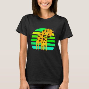 Giraffes Sunset Safari T-Shirt